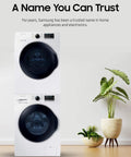 Stacking Kit For 24 Inch Wide Front Load Washer And Dryer, Space Saving Mount, All Parts Included, Samsung Compatible SK-DH used in laundry room