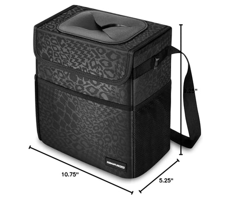 Cute Collapsible Car Trash Can With Lid Leak Proof Two Gallon Waste Basket To Keep Your Whip Clean And Toss Nothin But Clutter During Long Drives Or Weekend Cruises