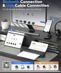 Grab And Go Portable Thermal Printer With 300Dpi Resolution Prints Docs On The Fly With Zero Ink Hassle Smooth Bluetooth Syncing For Fast Office Home Or Road Trips Supports Us Letter A4 Page Formats In Clean Black on desk with Bluetooth and USB cable connections.