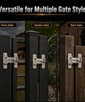 Beefy Heavy Duty Stainless Steel Trap Door Gate Hinges 180 Degree Swing Weld On Mount for square tube gates