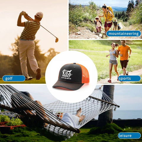 Dog Mom Era Themed Lightweight Summer Trucker Cap For Men And Women Breathable Adjustable Buckle Hat Featured With Outdoor Activities