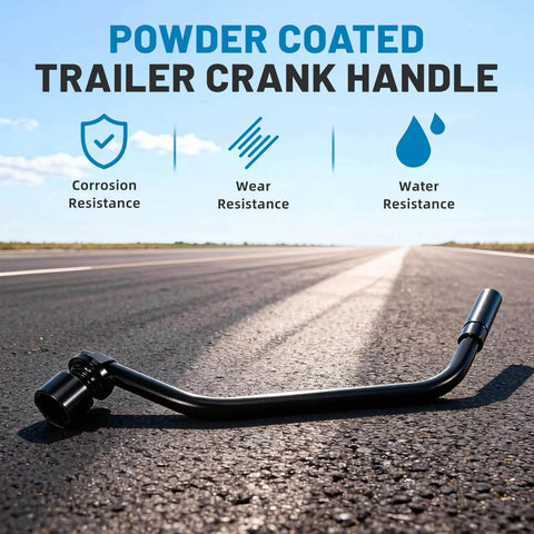 Trailer Crank Handle Compatible With Timpte Landing Gear And Tent Trailer For Camper Trap Door One And One Half Inch Socket