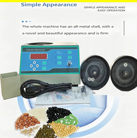 Automatic Seed Counting Machine With Microcomputer Control And LED Display, Fully Auto Seed Counter with dual sample plates