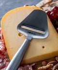 Stainless Steel Cheese Slicer Copenhagen Multifunctional Kitchen Tool For All Types Of Cheese Grating Hard Cheese Citrus Fruits Carrots And More Handheld Nonstick Blade Dishwasher Safe Lightweight Design on cheese wheel