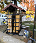 Outdoor Suet Feeder With Squirrel Proof Hook For Birds All Metal Roofed Cage Feeder Weatherproof Backyard Woodpecker Friendly