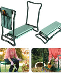 Two In One Garden Kneeler And Seat For Easy Weeding Flip Over Stool To Sit Or Kneel Relief For Knees And Back Supports Up To 250lbs