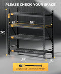 Beefy Heavy Duty Storage Shelves With 6000 Lb Capacity, 61 Inch Wide By 24 Inch Deep By 72 Inch High Industrial Steel Shelving Unit, 1 Mm Main Frame And 4 Mm Solid Wire, Built To Handle Heavy Loads Without Sag. 61x24x72 in steel rack