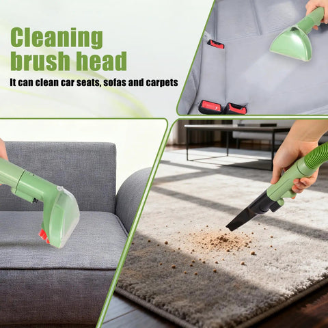 Upgraded Hose And Handle Replacement Kit For Little Green Machine Vacuum Cleaner Compatible With 1400 Series And 3353 3369 Models Includes Cleaning Hose Brush Gap Brush And Tool cleaning brush head on sofa, car seat and carpet