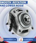 Front Wheel Bearing Hub Assembly For Ford F-150 2005-2008 FX4 And Lincoln Mark Series 2006-2008 ABS 6-Lug Close-up