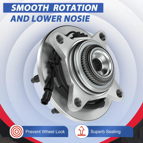 Front Wheel Bearing Hub Assembly For Ford F-150 2005-2008 FX4 And Lincoln Mark Series 2006-2008 ABS 6-Lug Close-up