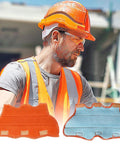 Hard Hat Sweatband Set 3 Pack Washable Liner Replacement For Welding Helmets Flame Retardant Cotton on construction site