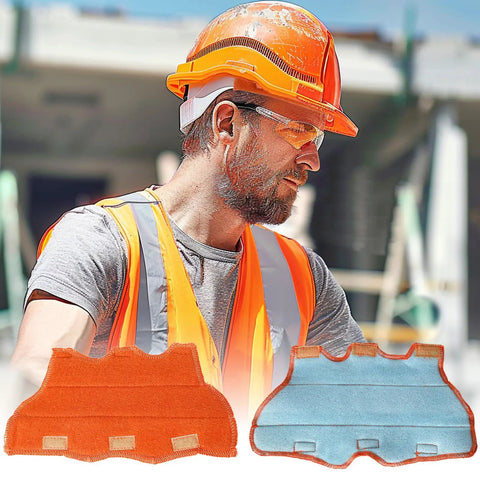 Hard Hat Sweatband Set 3 Pack Washable Liner Replacement For Welding Helmets Flame Retardant Cotton on construction site