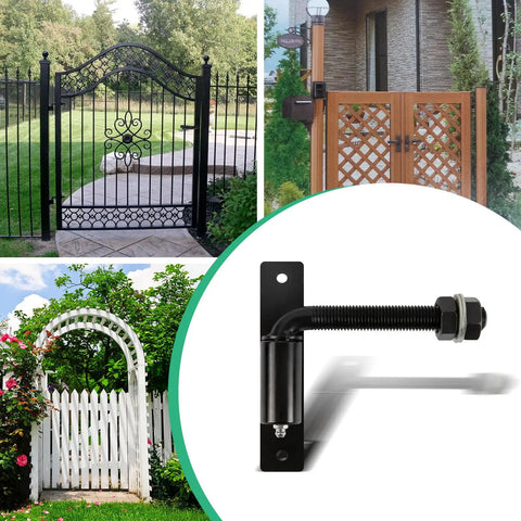 Heavy Duty Bolt On 7 Inch J Bolt Gate Hinges 4 Pack No Welding Required Lubricated Ball Bearing Hinge For Large Driveway Gates Up To 1100 Lbs Easy Install And Sag Prevention Industrial Grade on decorative gate