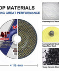 Image of 25 Pack 4.5 Inch Grinding Wheels For General Metal And Stainless Steel Aluminum Oxide Grinding Disc components.
