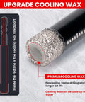 REKCKRUL 5-pack diamond drill bits with hex shanks; sizes 1/4, 5/16, 3/8, 1/2 in for ceramic, tile, glass, stone