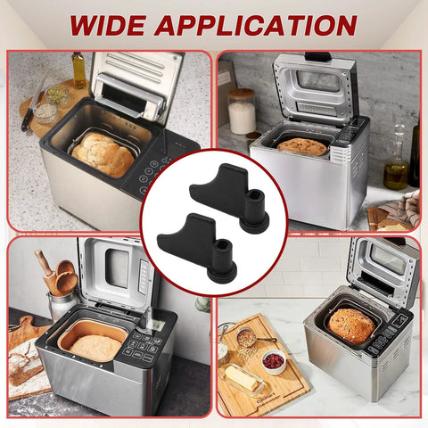 Two-pack CBK-110KP kneading paddles for Cuisinart CBK-110/CBK-110P1 bread machines, black