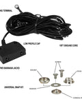 Table Mat Grounding Kit With Universal Snap Kit And 15 Foot 1M Ohm Ground Cord For ESD Safe Work Surfaces components displayed