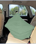 All In One Baby Car Seat Cover And Canopy With Breathable Buttery Soft Stretch Fabric Nursing Cover Stroller Shield Breastfeeding Privacy Ideal Shower Gift For Boys And Girls Kiddo Friendly Light Green covering car seat in vehicle