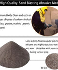 Six Pounds Of 100 Grit Aluminum Oxide Sand Blasting Abrasive Media For Cabinets And Guns, Virgin Brown Pro Grade Material