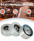 Idler Pulley Kit Replacement For Toyota 4Runner Tacoma Tundra 4L V6 1GRFE 2003 To 2015 Includes Three Pulleys visible