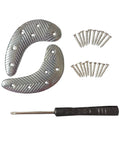 Sole Repair Kit For Men's Shoes And Boots With Metal Heel Plates And Threaded Nails Heavy Duty Silver Finish Workhorse Gear