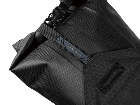 Close-up of BackLoader X 15L Waterproof Bike Bag With Air Purge Valve Secure Mount 5 Kg Load Ride Ready Large Capacity Seat Bag