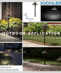 Olde Bronze 3 Watt Low Voltage LED Path Light Single Fixture For Outdoor Walkway Garden Lighting, multiple lighting angles