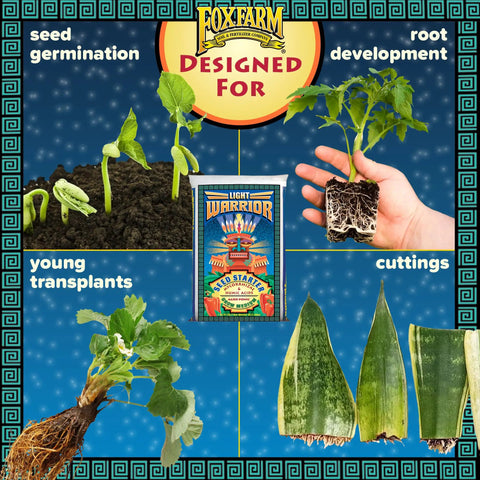 Plug And Play 12 Quart Seed Starter Mix For Germination And Root Development Ready To Use No Extra Ingredients Needed For Indoor And Outdoor Seedlings Supports New Growth And Cuttings In Any Grow Space with examples of plant growth.
