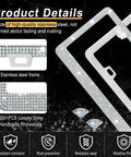 Product details of Sparkly Rhinestone License Plate Frame For Women, Two Pack Bling Car Accessories, Premium Stainless Steel Frame