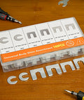 Auto Body Shim Kit With 140 Piece Universal Alignment Shims Set for Car Body Adjustments and Wedge Spacers in storage case