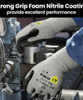 Ultimate Cut Resistant Work Gloves For High Risk Jobs ANSI A7 Protection worn handling machinery with reinforced thumb.