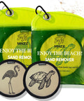 2 Pack Sand Remover Bags Portable Quick Dry Erasers For Beach Towels Blankets Chairs Umbrellas Hats Tents Canopies Shade Shelters