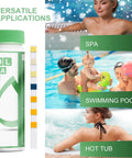 Essential 7 In 1 Pool And Spa Test Strips Kit For 50 Quick No Fuss Readings Of Bromine, PH, Free And Total Chlorine, Total Alkalinity, Hardness, Cyanuric Acid For Pools And Hot Tubs with spa, swimming pool, and hot tub applications