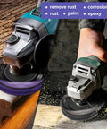Paint Stripping Disc Set For Angle Grinders 4.5 Inch 12 Pack Dual Color 6 Purple 6 Black Rust Removal Wheel Discs for Metal Surfaces