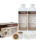 Six Month Brewer Maintenance Kit With Descaling Solution Rinse Pods And Water Filter Cartridges for all K Cup Coffee Makers