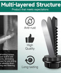 Top Shelf 50 Pack No 12 X 1 1/2 Inch Self Drilling Hex Head Screws Black 410 Stainless Steel with anti-rust design and drill points.
