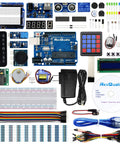 Beginner Friendly Arduino Uno R3 Starter Kit With Tutorial And Controller Board LCD1602 Module IDE Compatibility And 9V 1A Power Adapter