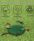 Two Sets Golf Hole Cup With Covers For Backyard Practice Putting Green, Weatherproof ABS Cups And Hole Covers in rain