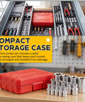 14 Piece E-Torx Socket Set With 1/4 3/8 1/2 Inch Drives External Torx Star Sockets E4-E24 Ultimate Torque Kit With Durable Storage Case