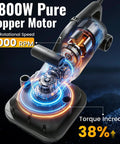 Heavy Duty Four Head Concrete Floor Grinder With Extendable Rod And Diamond Grinding Discs showing 3800W copper motor and components.