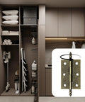 Four Pack Antique Bronze Folding Butt Hinges Measuring 2.5 By 1.69 Inches For Cabinet Doors Rustic Windows Wood Boxes.