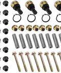 Front A Arm Bushing Ball Joint Kit For Polaris Sportsman XP 550 Touring 2009 And Sportsman XP 850 EFI EPS 2009 With Pivot Shaft 5135270 Bushing 5436798 Bolts 7518466 Nuts 7547313 And Ball Joints 7082507 7081991 7061220, assorted suspension parts