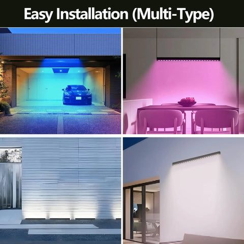 Linkable LED Light Bar Outdoor Color Changing 40 Inch RGBCW Wall Washer Light 180W With Bluetooth App and Remote Control