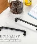 5 Pack 5 Inch Matte Black Kitchen Cabinet Handles And Modern Cabinet Pulls For Cabinets Cupboards Dressers And Drawer Pulls