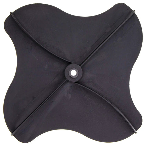 Spreader Spinner For Z-Spray 135-5954 Replacement Part, Genuine Toro Exmark Component, black plastic with central hole.