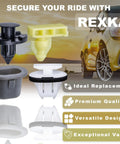 45 Piece Wheel Well Opening Molding Clips And Fender Flare Retainer Kit For Nissan shown with car background