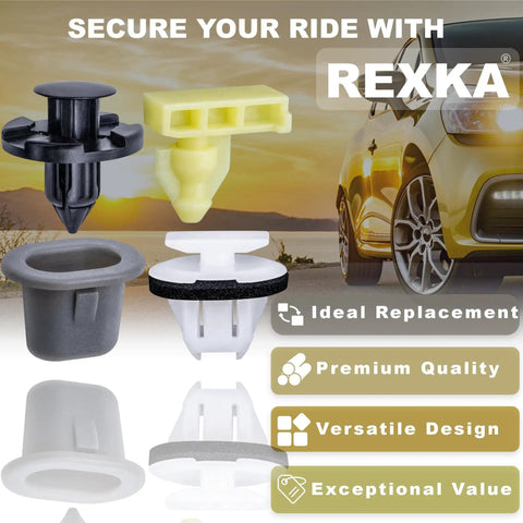 45 Piece Wheel Well Opening Molding Clips And Fender Flare Retainer Kit For Nissan shown with car background
