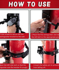 How to install the Heavy Duty Wall Mount Fire Extinguisher Bracket for 10lb Dry and 5lb CO2 Extinguishers, step-by-step guide.
