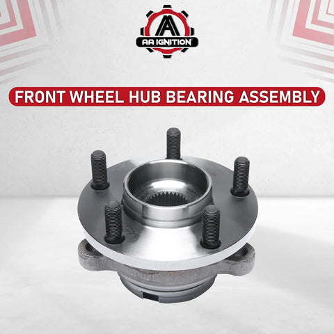 Front Wheel Hub Bearing Assembly For Infiniti And Nissan Vehicles Including QX60 JX35 Altima Maxima Pathfinder Replaces 513296 951403 402023JA1A For A Smooth Quiet Ride And Easy Install.