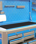 Heavy Duty Vinyl Round Rib Floor Mat For Tough Garages And Workshops Rock Solid One Eighth Inch Thick Build on workstation.